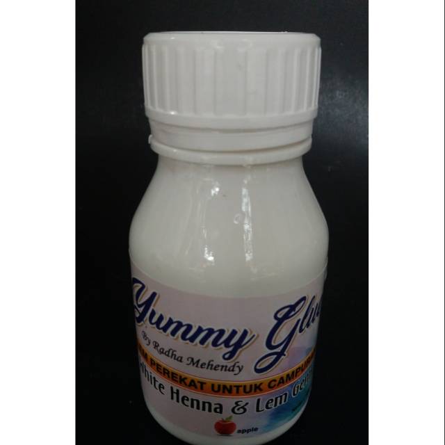 

lem yummy 250gr, lem whitehenna & gems superkuat
