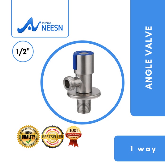 Stop Kran Angle Valve 1/2&quot; Stainless Steel SOLVEX