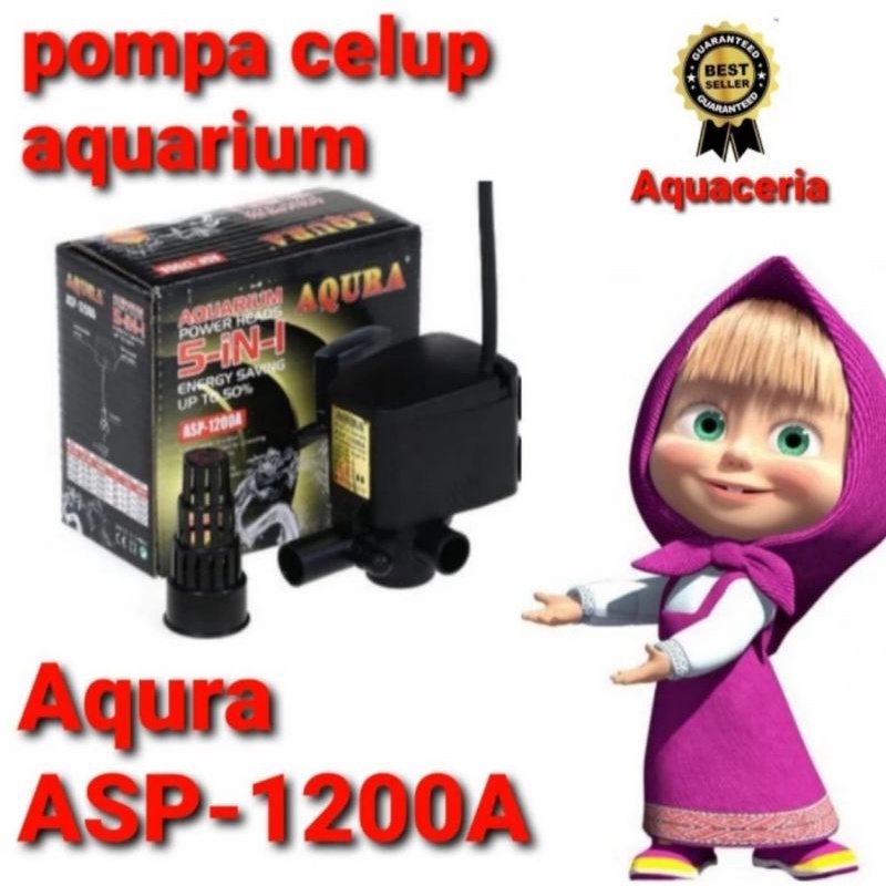 POMPA CELUP AQUARIUM AQURA ASP 1200 POWER HEAD AQUARIUM AQUASCAPE