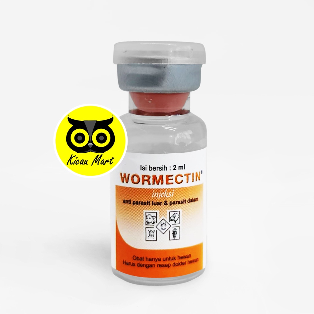 OBAT ANTI PARASIT WORMECTIN MEDION 2ML WORMECTIN OBAT ANTI JAMUR SCABIES PARASIT CACING LUAR DALAM GUDIK KUTU KUCING ANJING DOMBA SAPI KAMBING BABI KELINCI