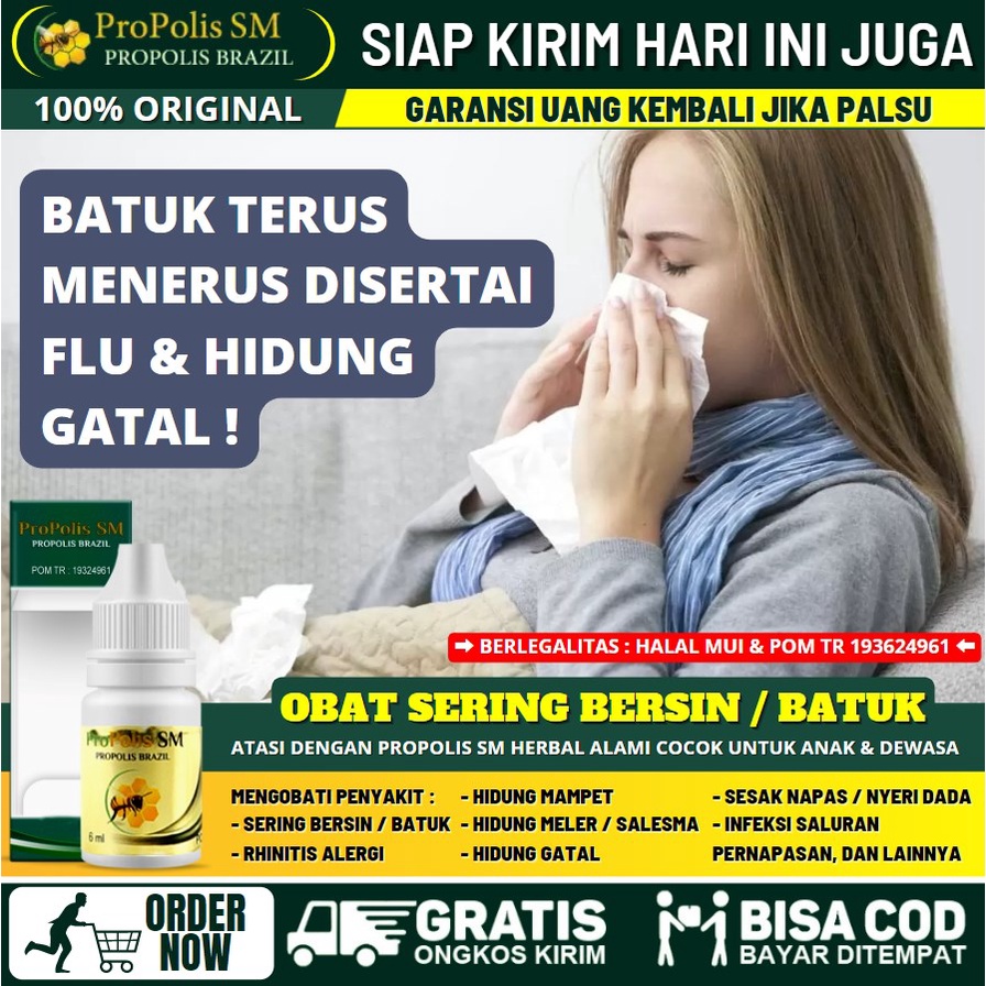 Obat Alami Sering Batuk Pada Anak & Dewasa, Obat Bersin Terus Menerus, Obat Hidung Gatal & Salesma, 