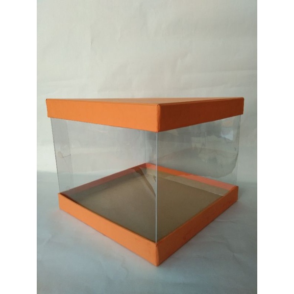 

BOX MIKA TRANSPARAN BENING /BOX MAHAR/BOX SESERAHAN UK 25x25x 20cm