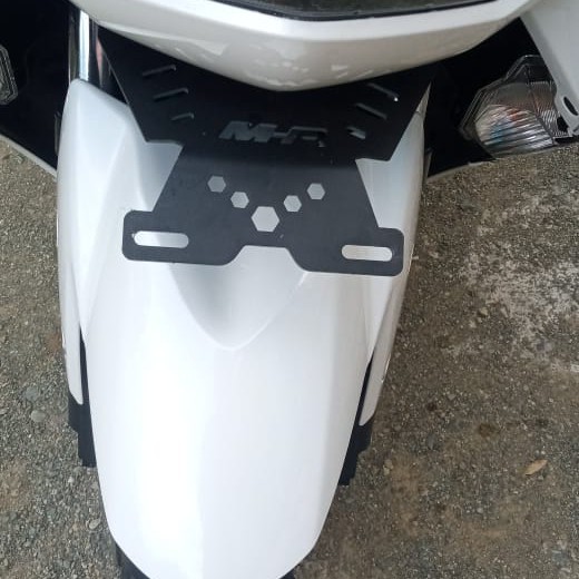 Breket Bracket Plat Nomor Yamaha New Nmax 2021 MHR Tatakan Dudukan Plat Kumis 2021