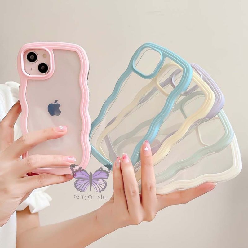 Curly Edge Case Softcase for Iphone 12 13 Pro Promax