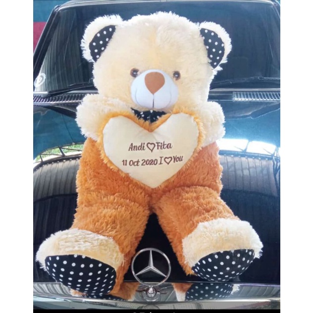 boneka teddy bear jojon XL ukir nama