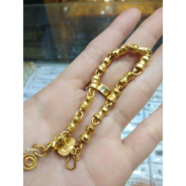 gelang lapis emas 999