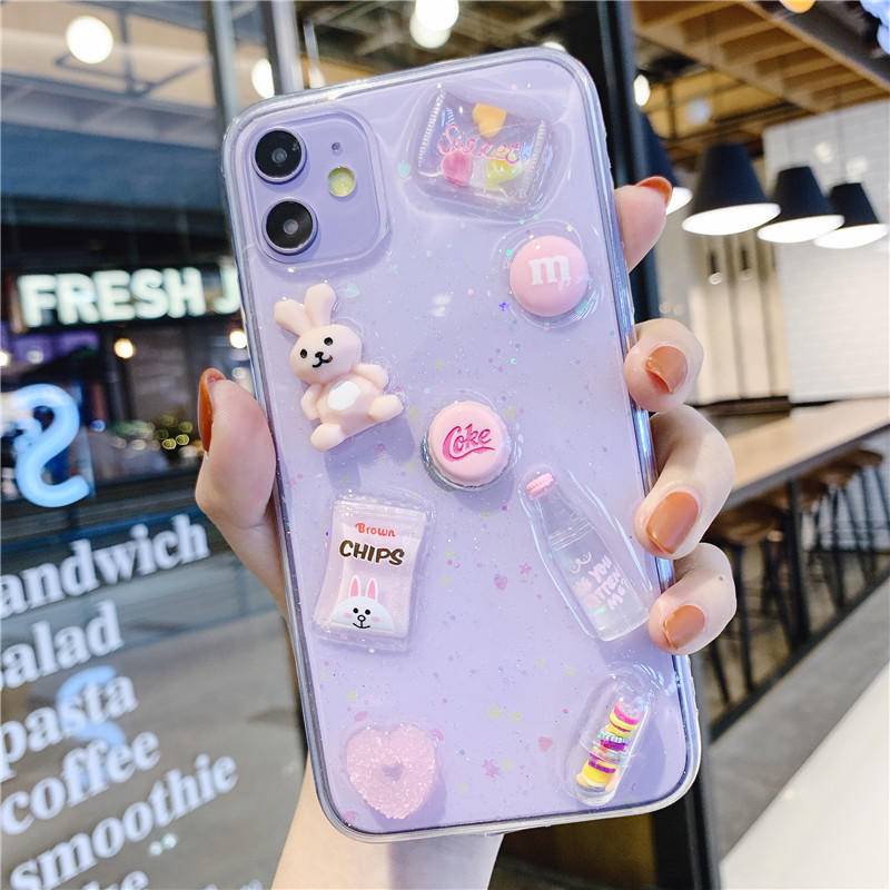 Soft Case Bahan TPU Motif Kartun Unicorn 3D Untuk iPhone 13 12 11 Pro MAX Mini X XS MAX XR SE 2022 2020 7 8 Plus