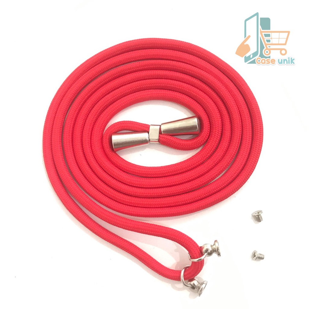 TALI BAUT SLING CASE SLINGCASE TALI LANYARD HP STRAP GANTUNGAN LEHER PLUS MUR + BAUT SEKRUP STAINLESS CANDY KOPER CHOICE DOVE UNIVERSAL CS3549