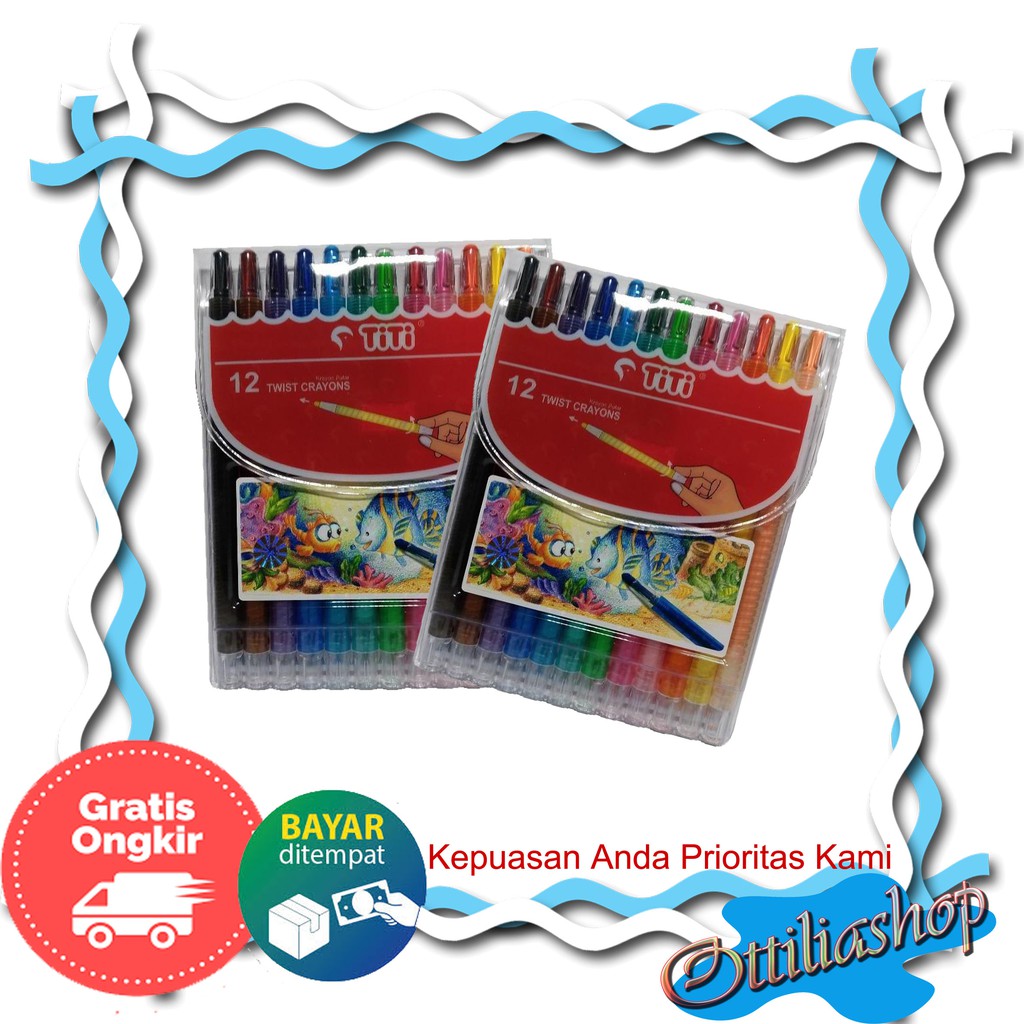 

KRAYON TITI / OIL PASTELS/ CRAYON TITI PUTAR/ KRAYON ANAK SEKOLAH/ KRAYON ULIR MURAH BERKUALITAS