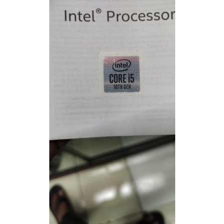 Stiker Intel Original bawaan Intel core i3-i5-i7- Gen 9-10-11-12
