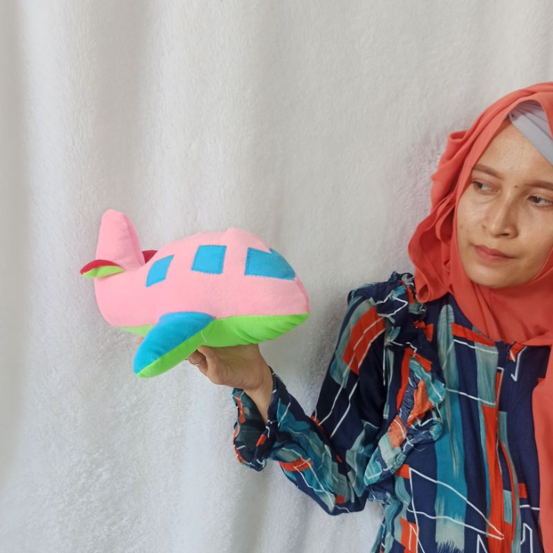 boneka pesawat terbang helli kopter