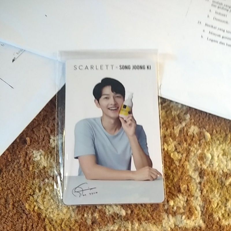photocard pc song joong ki x Scarlett