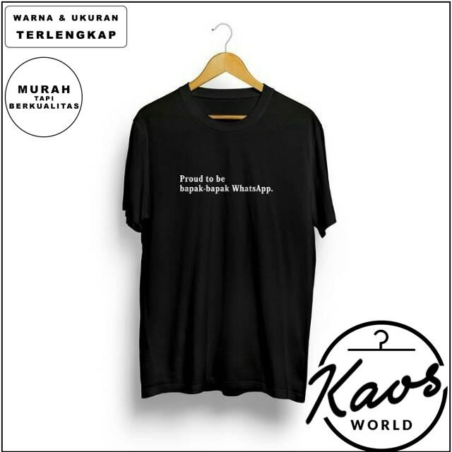 BAYAR DI TEMPAT Kaos Tshirt Baju BAPAK BAPAK WHATSAPP JOKES BAPA