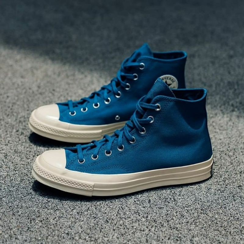 Sepatu Sneakers Pria CONVERSE Chuck 70 High Cape Blue Egret Original 168849C