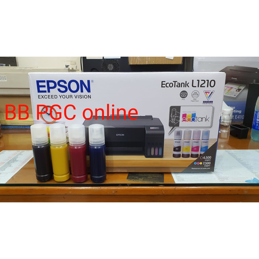 Jual Epson L1210 EcoTank (Print Only) - Bundling Tinta Pigment, Sublim