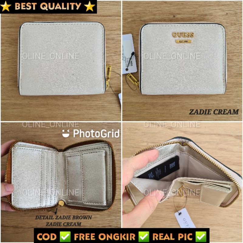 Dompet laurell Noelle zadie mini zipper small wallet resleting lipat logo short wallet kecil card holder wanita gb