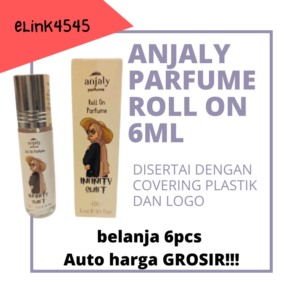 ANJALY ROLL ON PARFUME 6ML BPOM ORIGINAL /Parfum Baccarat Wanita/ Parfum Wanita tahan Lama 24 Jam Mewah Terwangi Non Alkohol