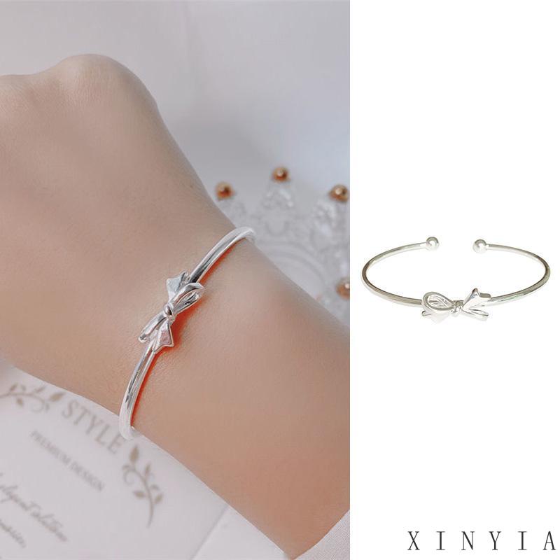 Gelang Model Terbuka Desain Pita Untuk Wanita