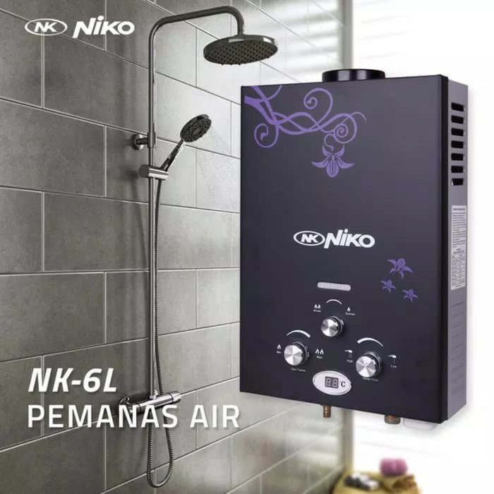 Water Heater Gas NIKO Digital LED Display NK6LDN NK6LDN2