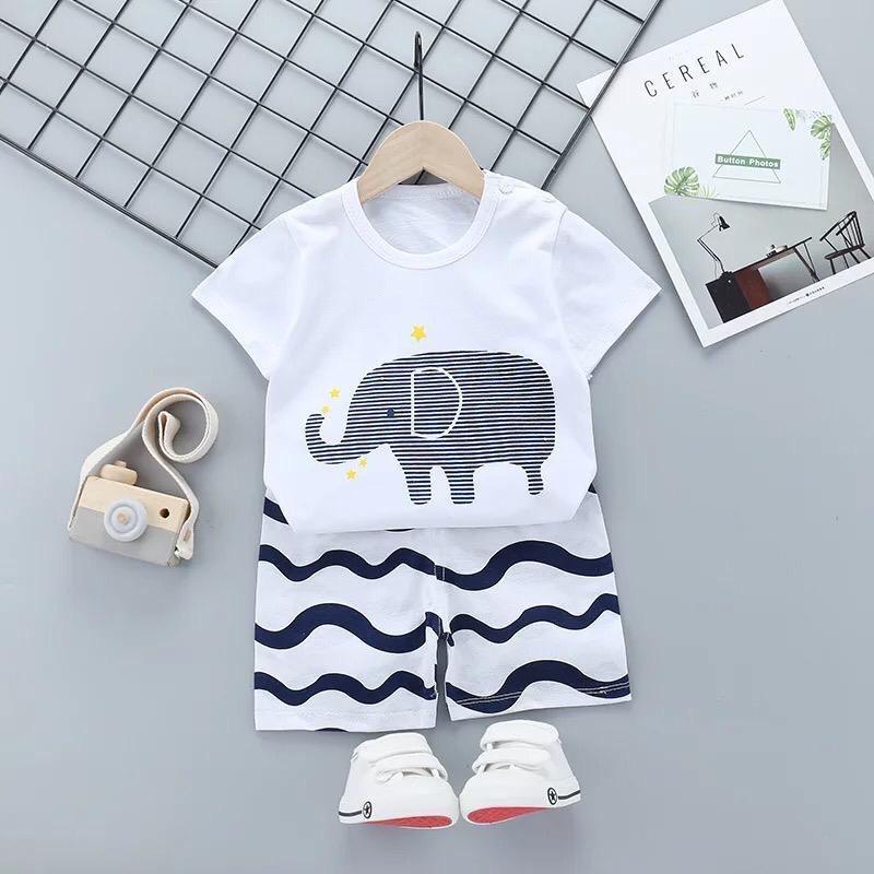 BabyGo Baju anak Baju setelan anak [MOTIF 1] BAJU ANAK SETELAN LENGAN PENDEK