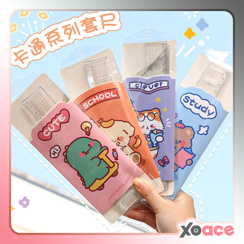 

Penggaris 4 Pcs Transparan Ruller Set DCA0980