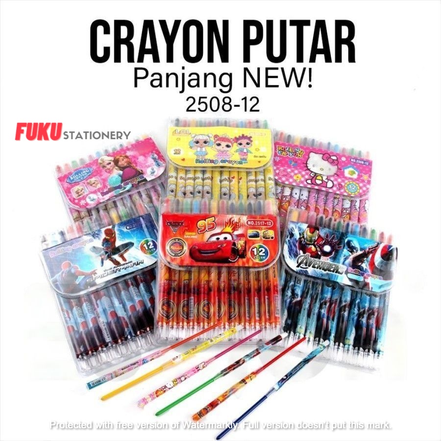 

Crayon putar PANJANG / Rolling Crayon / crayon putar