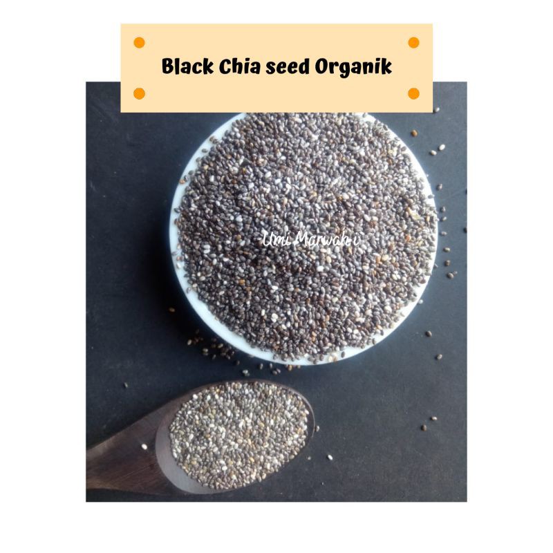 

Black Chia seed 250gr / Biji Chia / Rempah / Chiaseed Organik Jual Chia Organik Premium Grosir