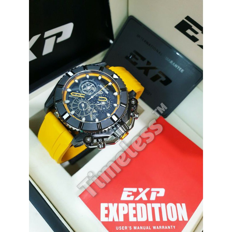 Jam tangan pria new expedition EXP E 3009 M Yellow