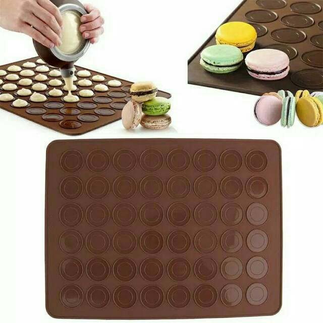 48 Alas adonan macaroon mat almond crispy fondant Rolling pin silmat cetakan huruf cutter embosser