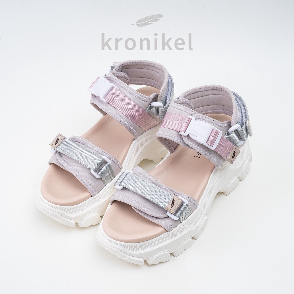 [PREMIUM LOKAL BRAND] KRONIKEL PROJECT // OSAKA 2-in-1 Sandals - Sakura Pink