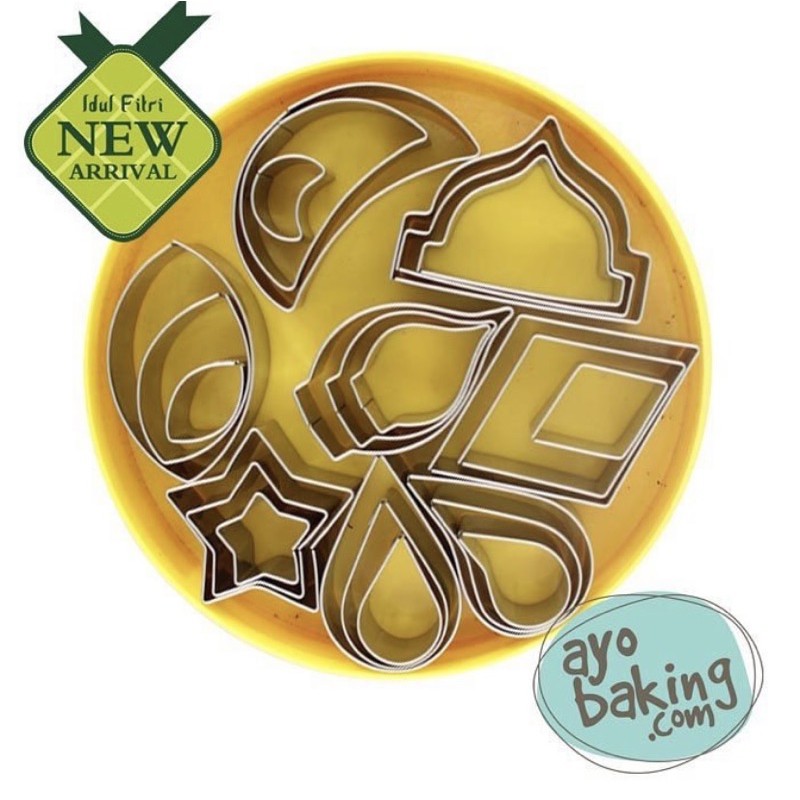 

SURYA Cetakan Cookies | Set of Decorating Cutter Mixed 24 pcs