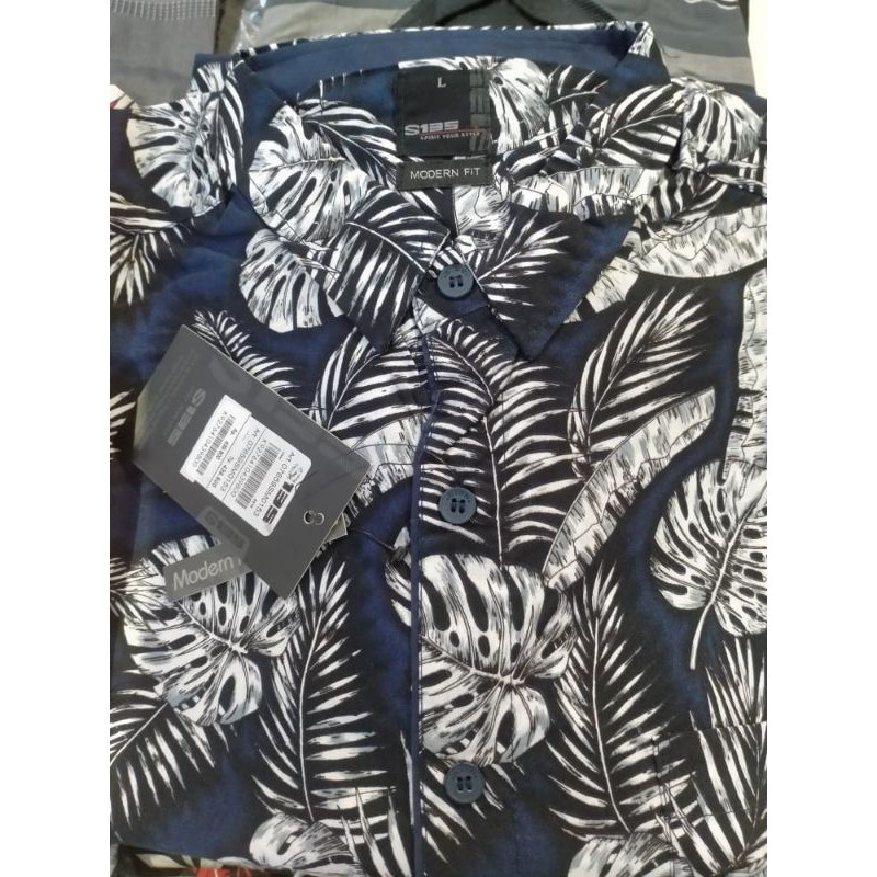 s 135 / kemeja slimfit / printing