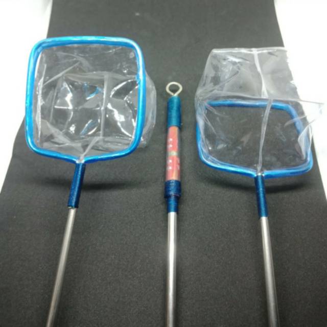 serokan centong / gayung plastik untuk guppy cupang gagang stainless