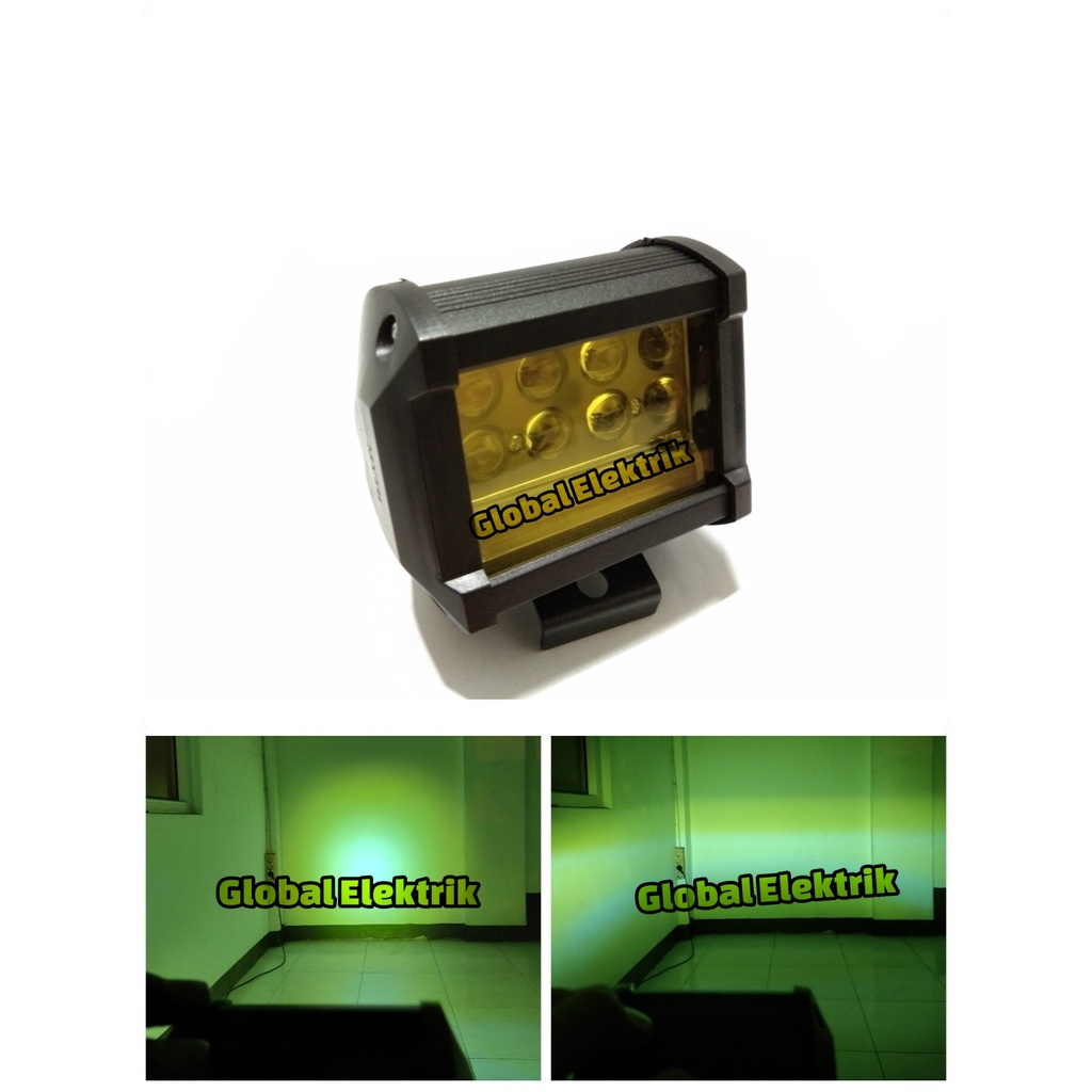 Lampu Tembak Sorot Led 23 Mata Led Cahaya Kuning Jauh Dekat Lampu Sorot Led Motor Mobil