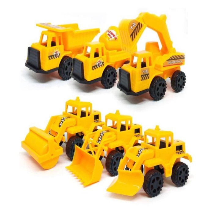 Mainan Anak Mobil Mobilan Konstruksi Isi 6 Pcs - OCT6347-1
