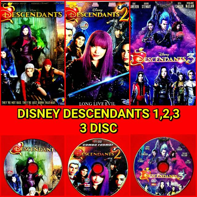 PAKET KASET DISNEY DESCENDANTS 1.2.3