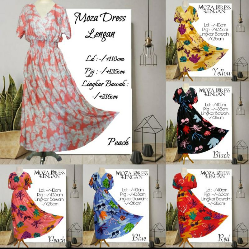 Daster Bali Premium Moza || Dress Bali Premium Moza || Daster Rayon Premium || Dress Rayon Premium