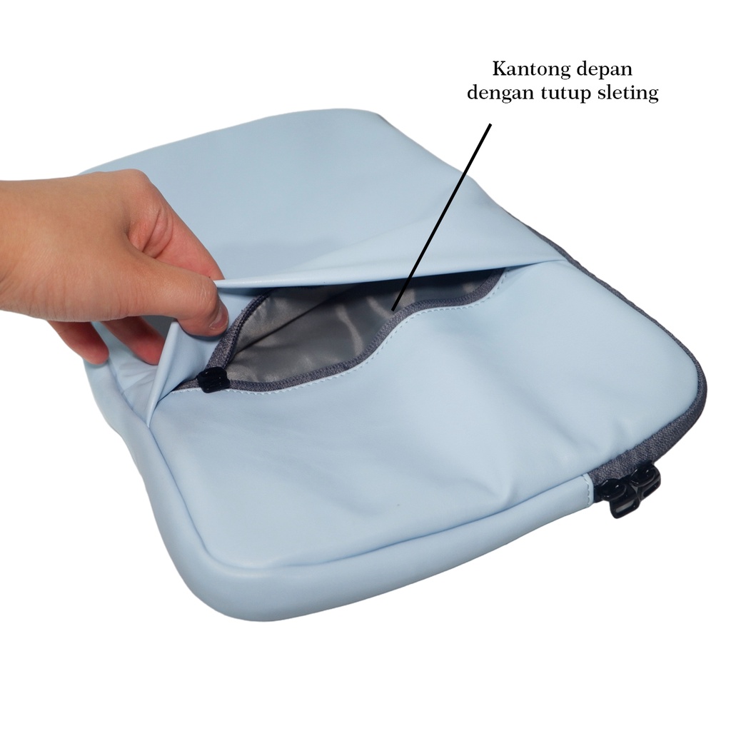 TAS LAPTOP MACBOOK SLEEVE CASE KULIT CLUTCH LEATHER BAG DOMPET PREMIUM COLOR ANTI AIR WATERPROOF SHOCKPROOF TOUCH ID TOUCHBAR M1 11 12 13 14 15 inch