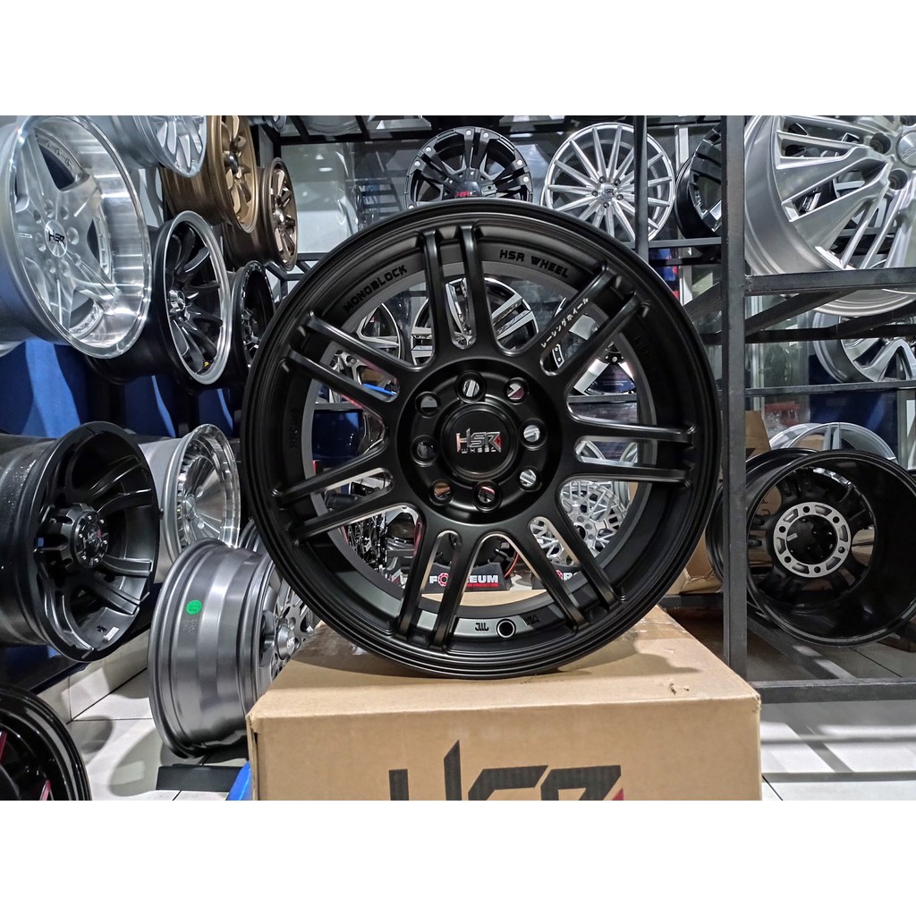 Velg Mobil Racing HSR BOON BOROKO Ring 15 untuk Freed Ferio Genio R15