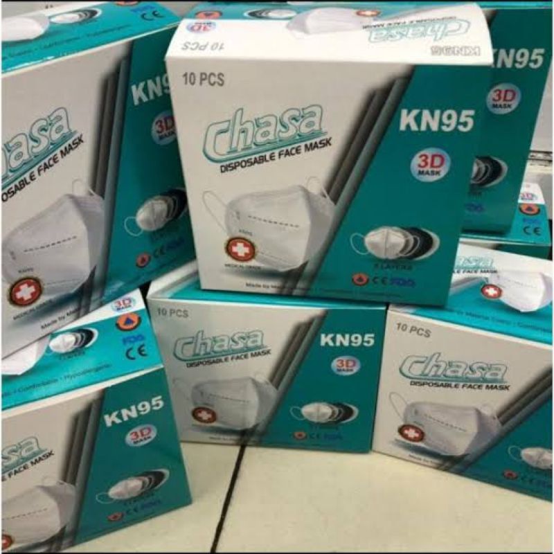 MASKER MEDIS KN 95 CHASA SURGICAL 5 PLY KN95 WARNA PUTIH