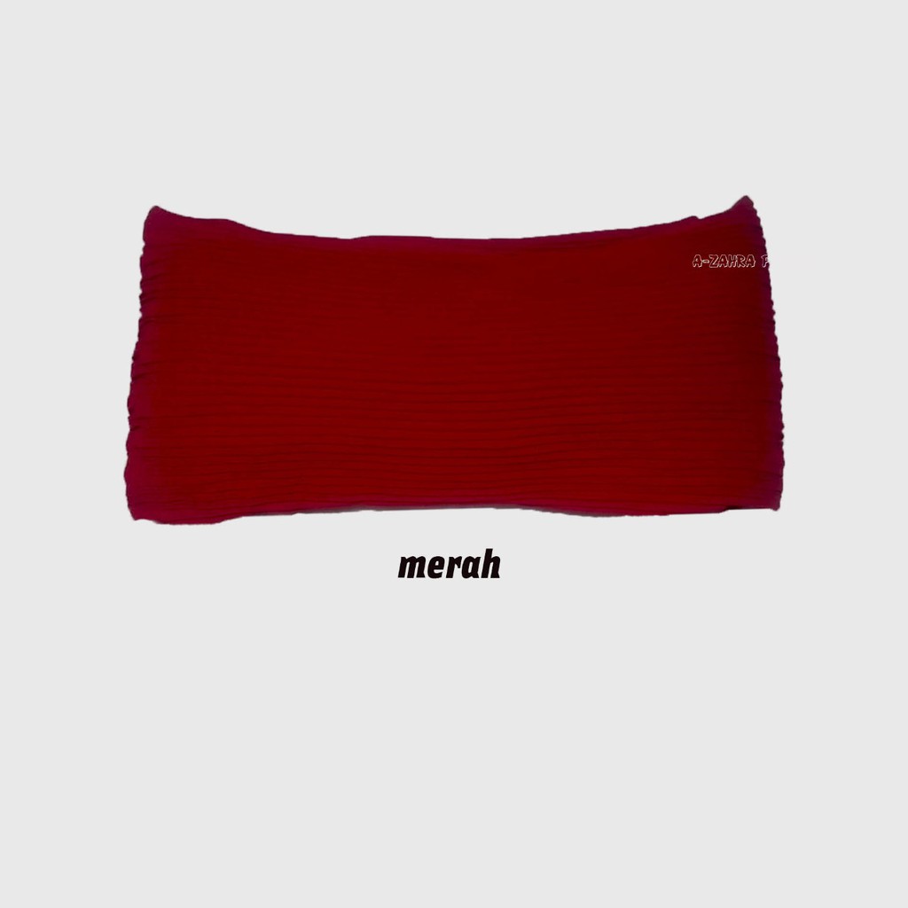 PASHMINA PLISKET BABYDOLL CERUTY FULL / PLEATS • PLEATED SHAWL BY ORBELLE-MERAH