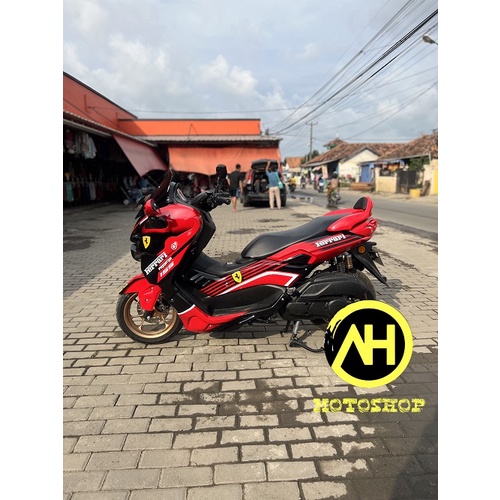 AKSESORIS MOTOR NMAX OLD NMAX 2021 PAKET FULLBODY NEW YAMAHA NMAX PREDATOR PERPADUAN WARNA MERAH DAN
