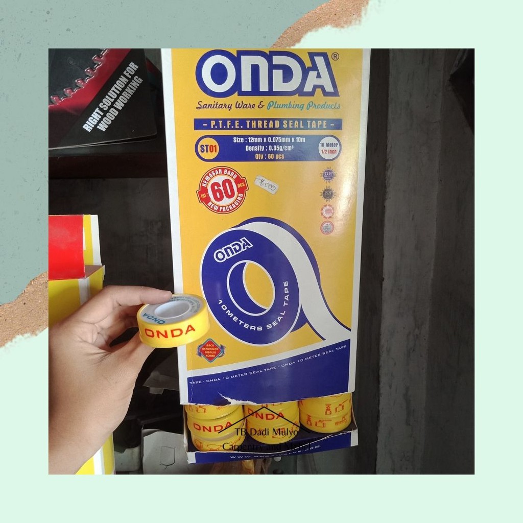 Sealtape Onda Berkualitas / Isolatif Pralon / Isolatif Kran / Sealtape Kran