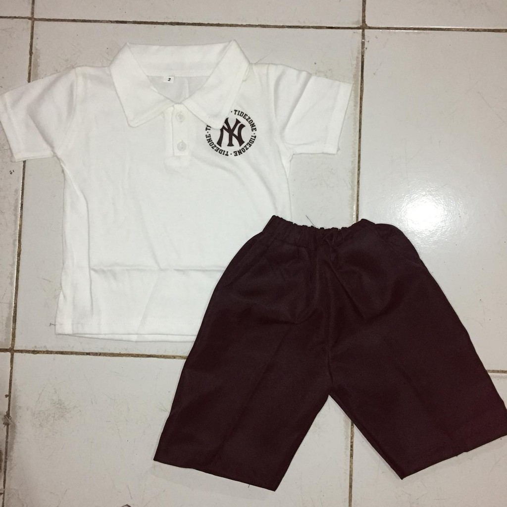 VISION ONLINE-NY POLO SET/SETELAN BAJU BAYI ANAK LAKI LAKI MURAH IMPORT/ KEMEJA/CELANA PENDEK KATUN