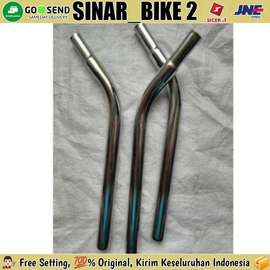 Seatpost Tiang Sadel Saddle Sepeda Bengkok - 25.4mm