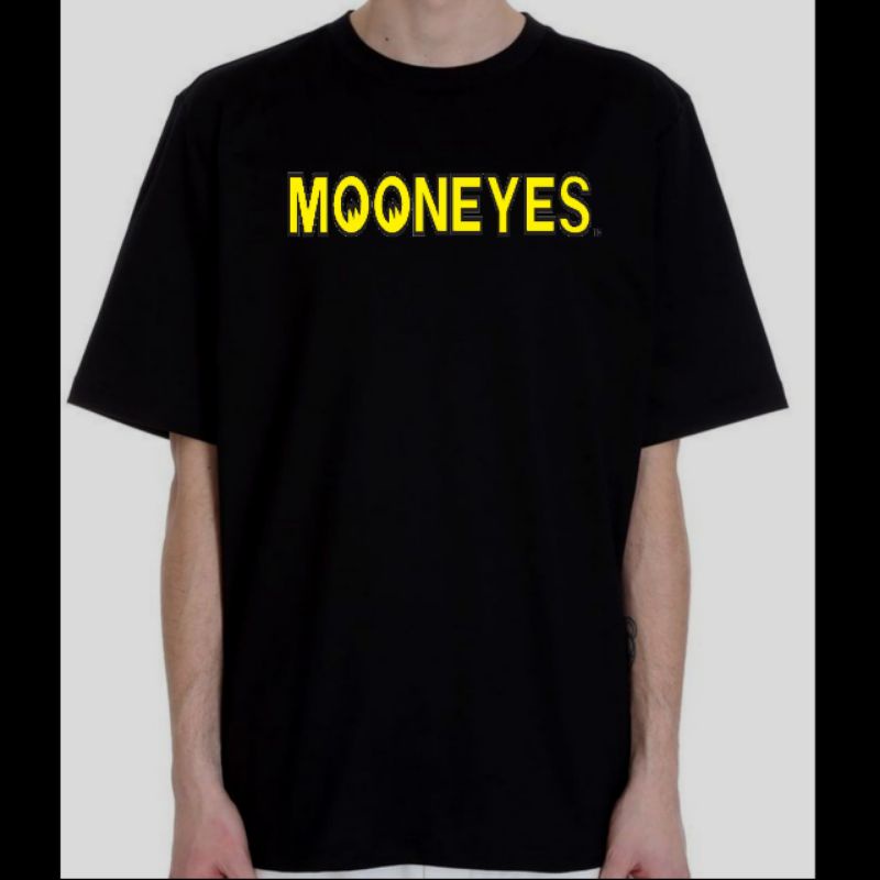 Mooneyes Tshirt Black Yellow 02