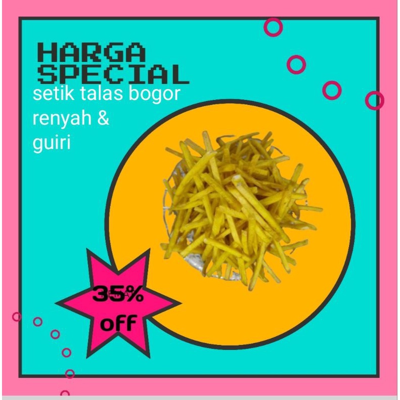 

Setik talas bogor renyah & gurih 100g