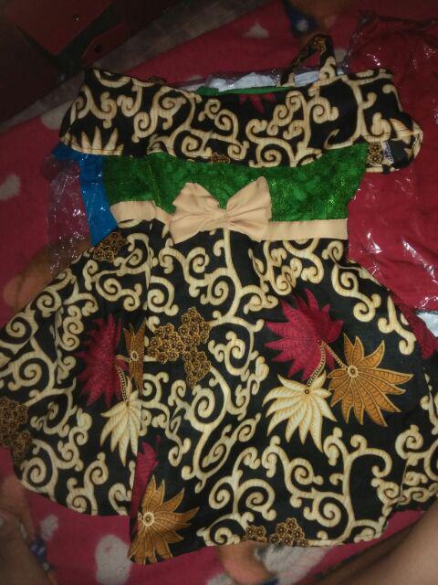 Dress Freya Batik Kids 1-2 Th / Cecil Kids No Bandana