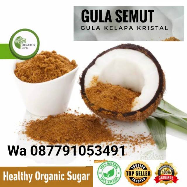 

250 gr - Distributor Organic Coconut Sugar / Gula Kelapa Kristal Organik termurah