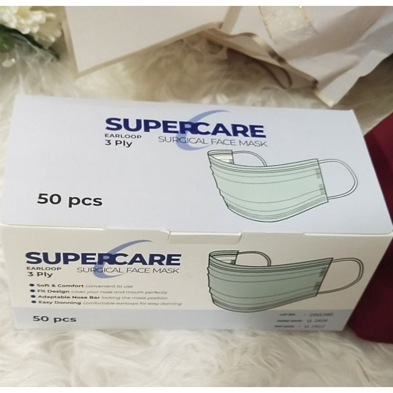 Masker Supercare isi 50 3Ply/ Masker protect 3ply Supercare Medis